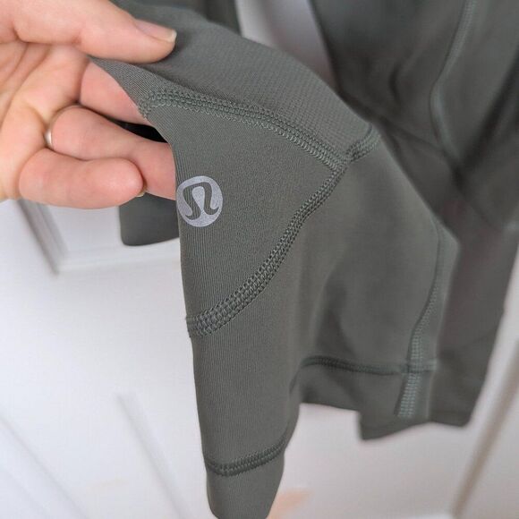 Lululemon | Green Pace Rival Crop Leggings 22" Size 4 - Picture 6 of 9